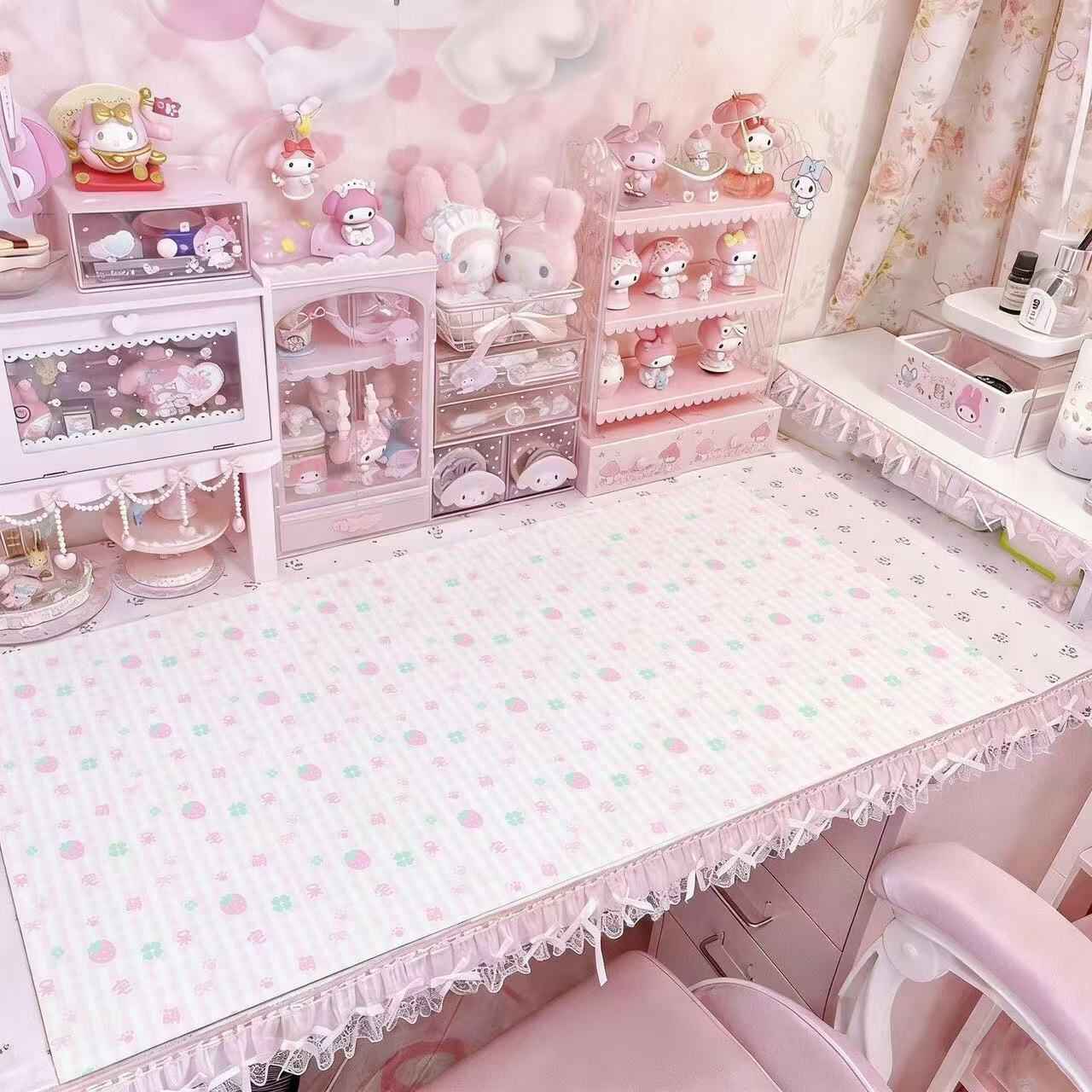Board Game Vantage - Tapis de Souris en Cuir Rose